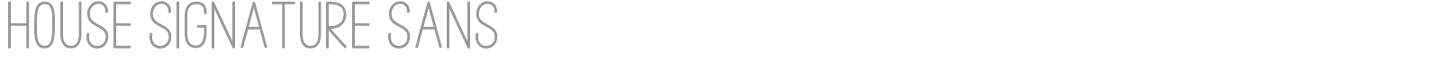 House Signature Script font preview